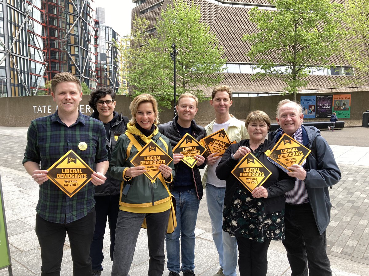 Great to get such a positive reception from #Borough &amp; #Bankside residents in election week 🙂🥳

#DemandBetter for #Southwark on Thursday - vote Libdem 🔶

We will:

✅ Make Southwark London’s greenest borough
✅ Build more affordable homes
✅ Improve customer service