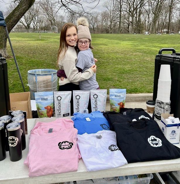 Mackenzie &amp; Emma had a great time at @gigis_milwaukee’s Acceptance Challenge Run/Walk earlier today—they loved meeting participants and attendees and talking about our coffee shop’s mission! 😁