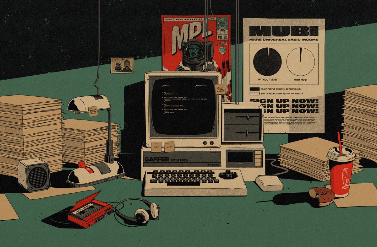 MartianPLeague's tweet photo. It will soon be time for the Mars Universal Basic Income. @ProfessorGaffer has been clearing his desk in the bank ready to welcome new claimants
Hope you can spot some Easter Eggs.
#MPLbootcamp https://t.co/CQV4UmkZVl