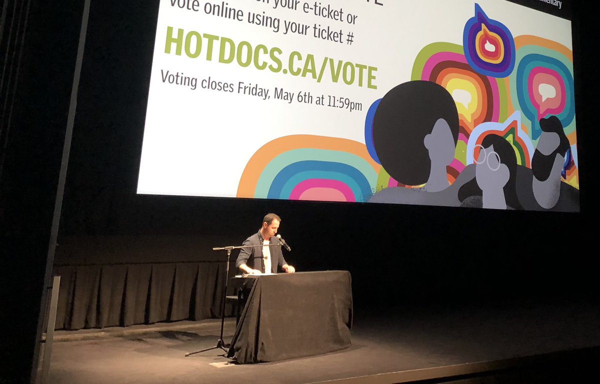 A beautiful performance by Avi following the world premiere of How Saba Kept Singing. An incredible doc about an incredible person &amp; family. Not a dry eye in the audience today. #HotDocs22 💚