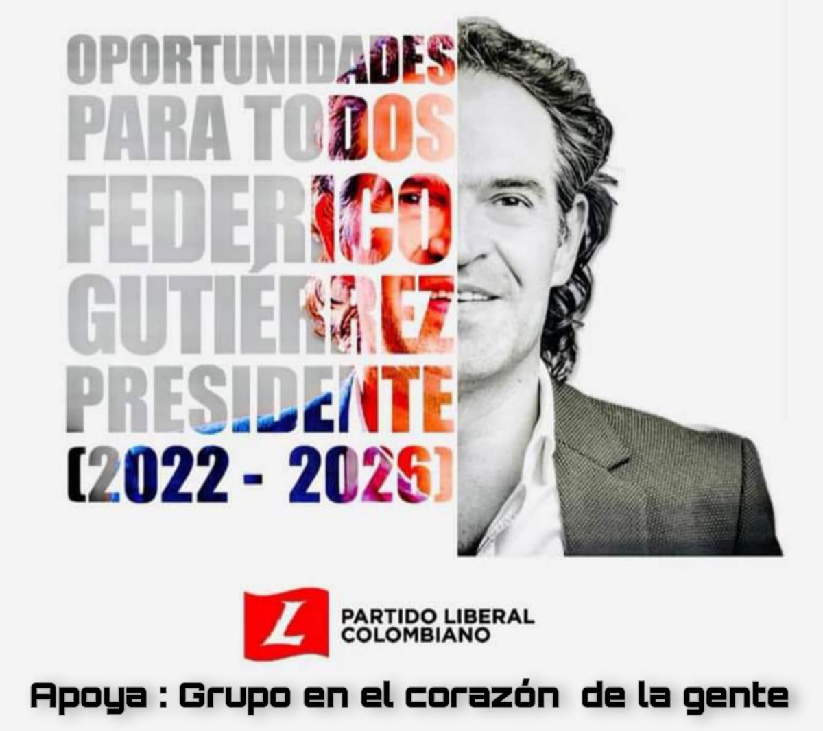 Para que la democracia y la soberanía sigan siendo nuestra Fe demostrada.
<a href="/FicoGutierrez/">Fico Gutiérrez</a> presidente.