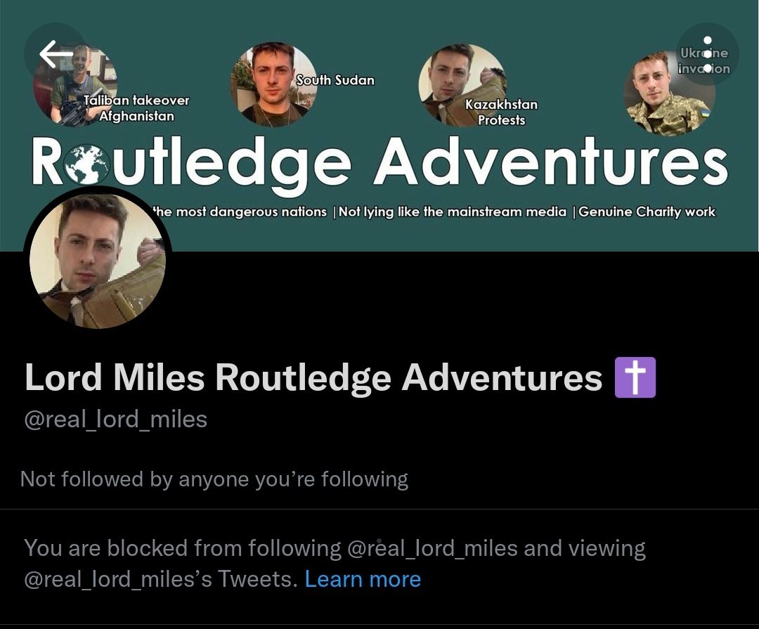 Lord Miles Routledge Adventures ️ on Twitter: 