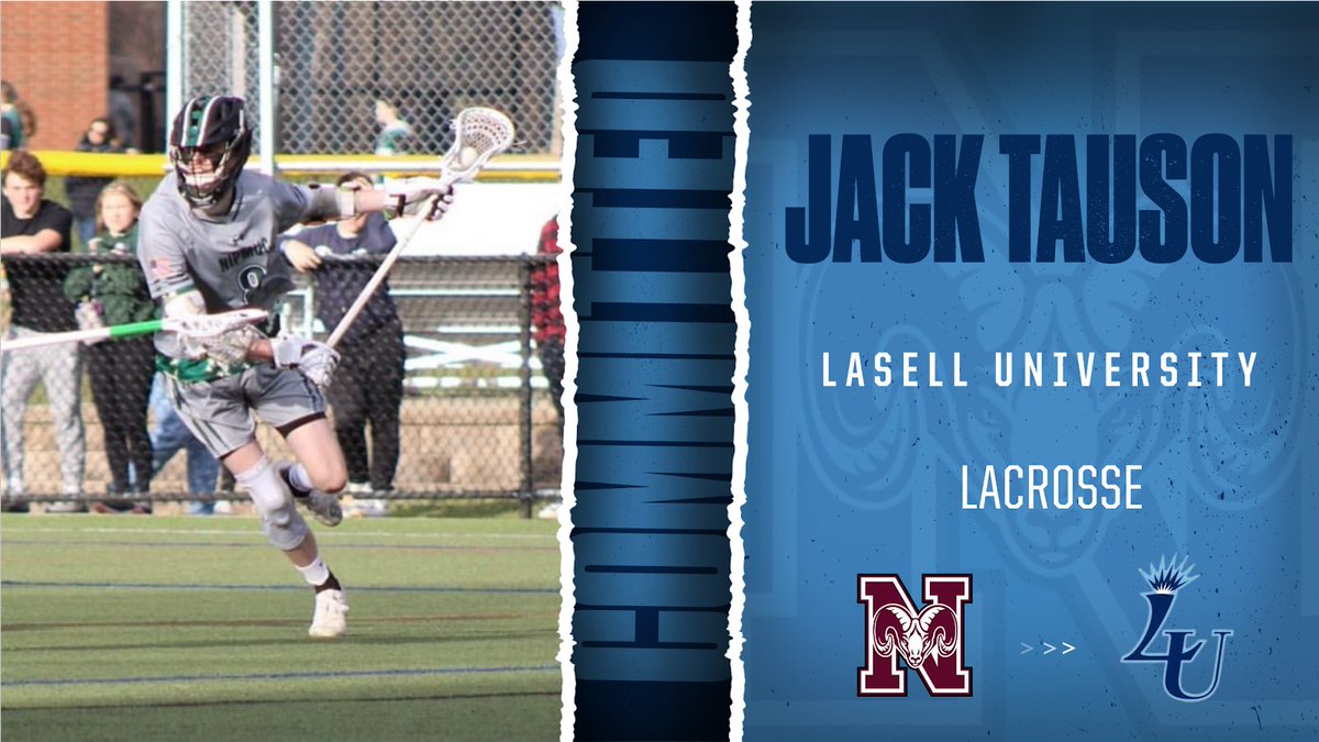 NBRamsAthletics's tweet photo. Congratulations to Jack Tauson (@jack_tauson) for committing to Lasell University for Lacrosse! The Lasers are getting a talented goal-scorer! https://t.co/faru7EoU6X