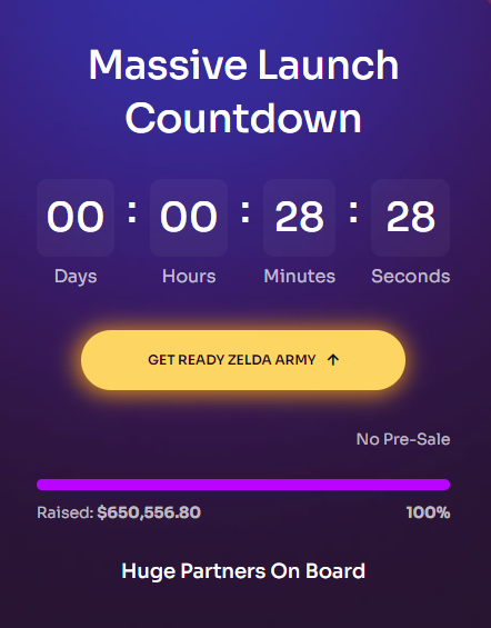 Perry8k's tweet photo. Big Launch Coming In Less Than 30mins!!! Should add some positivity to a red day! @ZeldaVerseToken 
https://t.co/VkZvyfmA7k https://t.co/9nHAt9q7Wi