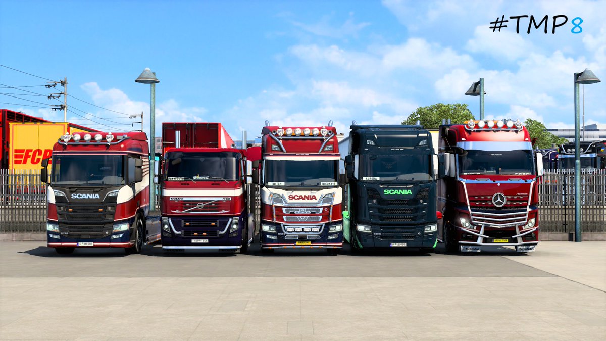 Chenxing_95's tweet photo. Had a lot of fun these three days. #TMP8 #TruckersMP #EuroTruckSimulator2 #ETS2 https://t.co/tDEzuqIAbC