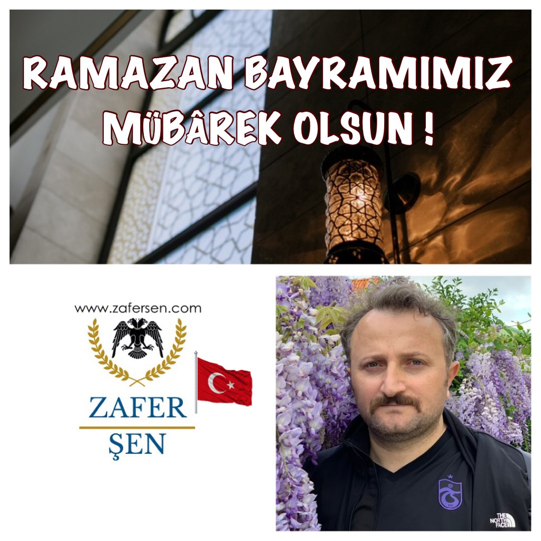 zafersen_com's tweet photo. Mübârek Ramazan Bayramımızı tebrik eder, İslâm alemine ve bütün insanlığa hayırlar, huzurlar ve esenlikler getirmesini temenni ederim.
#ramazanbayramı
#zafersencom https://t.co/QgQoGDM6ll
