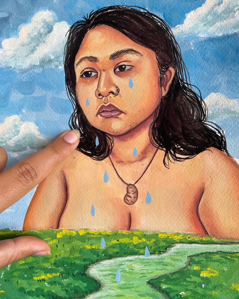 “Crying over the Rio Grande River” 💧💧💧
Gouache on paper

This past month has been the toughest, both physically and mentally I have struggled so much. I cry almost every day and since I live right in front of the Rio Grande River I thought that’s where all my tears are going.
