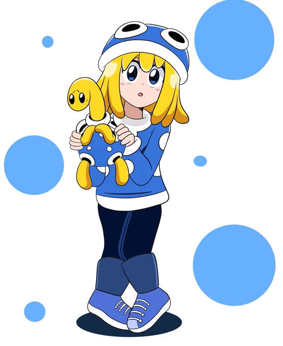 it's her! the blue turtle girl! 