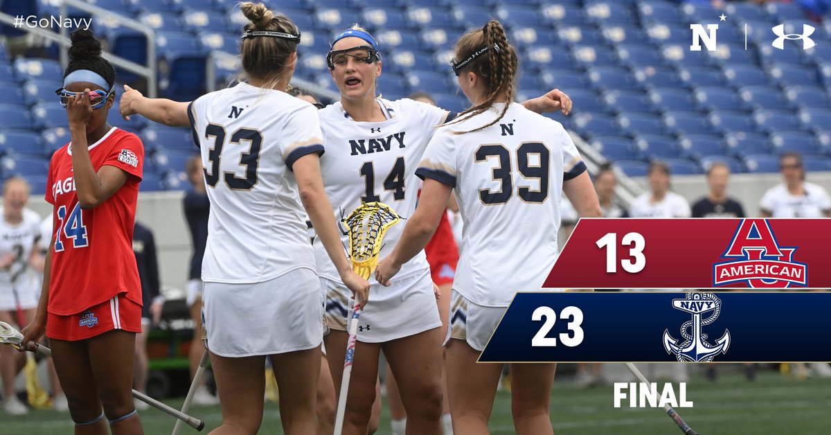 Navy Athletics (@navyathletics) on Twitter photo Recap: <a href="/NavyWLax/">Navy Women’s Lacrosse</a> Advances to Patriot League Women’s Lacrosse Semifinal with 23-13 Win Over American #GoNavy
📰: tinyurl.com/yyppy4x6 Recap: <a href="/NavyWLax/">Navy Women’s Lacrosse</a> Advances to Patriot League Women’s Lacrosse Semifinal with 23-13 Win Over American #GoNavy
📰: tinyurl.com/yyppy4x6