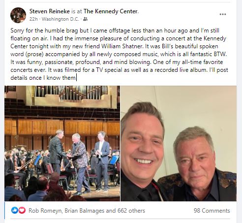 Barnhouse composer Steven Reineke posted this about his recent amazing musical experience and we wanted to share!

More info about this concert last Friday here:
wtop.com/entertainment/…