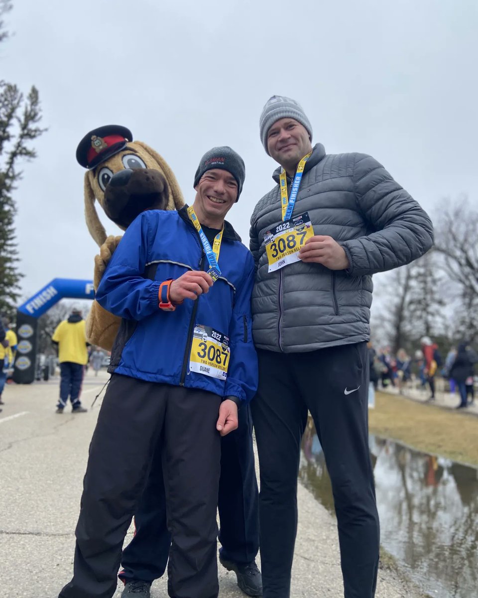 duane_thiessen's tweet image. Ran the @WPSHalfMarathon relay with @jelias4 putting up strong runs in the cold, wind &amp;amp; wet. Great job everyone who ran the Half, Relay &amp;amp; 5k. Thanks for putting on a fantastic event.
Looking forward more runs.
#wpshalfmarathon #winnipegpolicehalfmarathon #wpshalfmarathonrelay