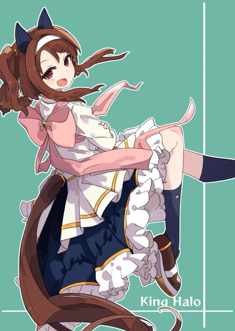 #ウマ娘 #キングヘイロー
新衣装、可愛さと格好良さが備わり最強に見える 