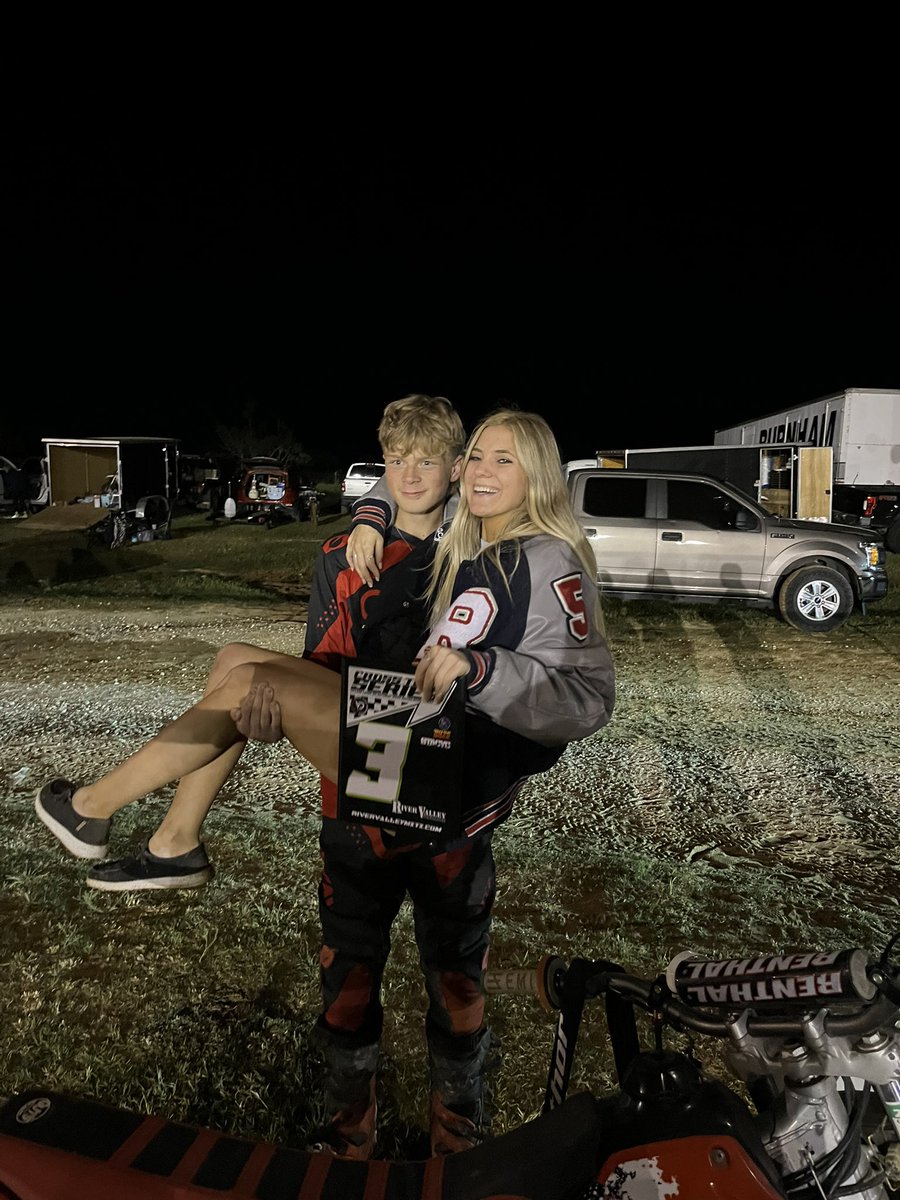 Rodslack05r's tweet photo. First night on the bike. These pit bikes are no joke. He walked away with hardware. @CamoSlack had lots of support! @aliyacruz44 @GracynSlack @KyleWilsonRacin https://t.co/DxIbxgaA3M