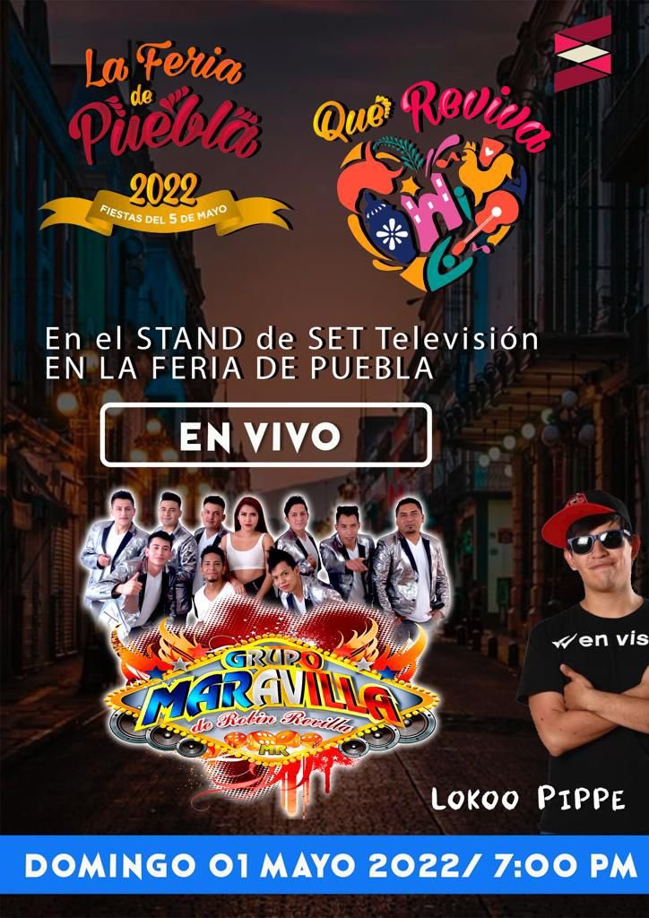 Errorstv7's tweet photo. 🤩 Disfruta las presentaciones que tendremos hoy el #StandSET🎉🎉 

📍Encuéntranos en el Pabellón Desarrollo Rural. 

#DiaDelTrabajo 
#QueRevivaPuebla #FeriaDePuebla2022 https://t.co/efK6Pygtpv