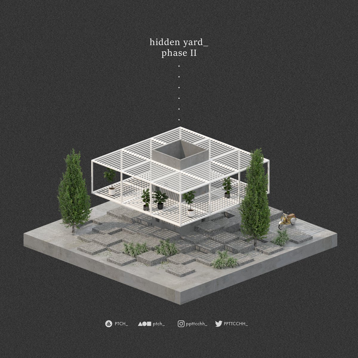 PPTTCCHH_'s tweet photo. 'hidden yard_' phase 2 has just been released!!
I'm having great fun creating this collection😁😁
I hope you liked it as much as I enjoyed creating it.🤍
.
https://t.co/KqrTBCWtOj
.
#CleanNFTs  #NFTarchitecture #WomenInNFTs 
#3DNFT #NFTHouse #Voxelart
https://t.co/LsaPVNuRn3 https://t.co/wchmSS7GET