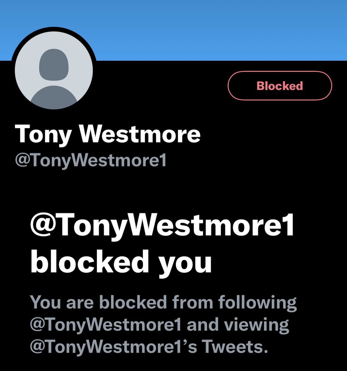 Some friends & myself are being harassed by @tonywestmore1 He’s telling lies & trying to poke for an argument:as trolls do. If you’re following him, wld you pls block ME so I can make the distance between my account & his as wide as possible. Twitter are aware. Thank you.