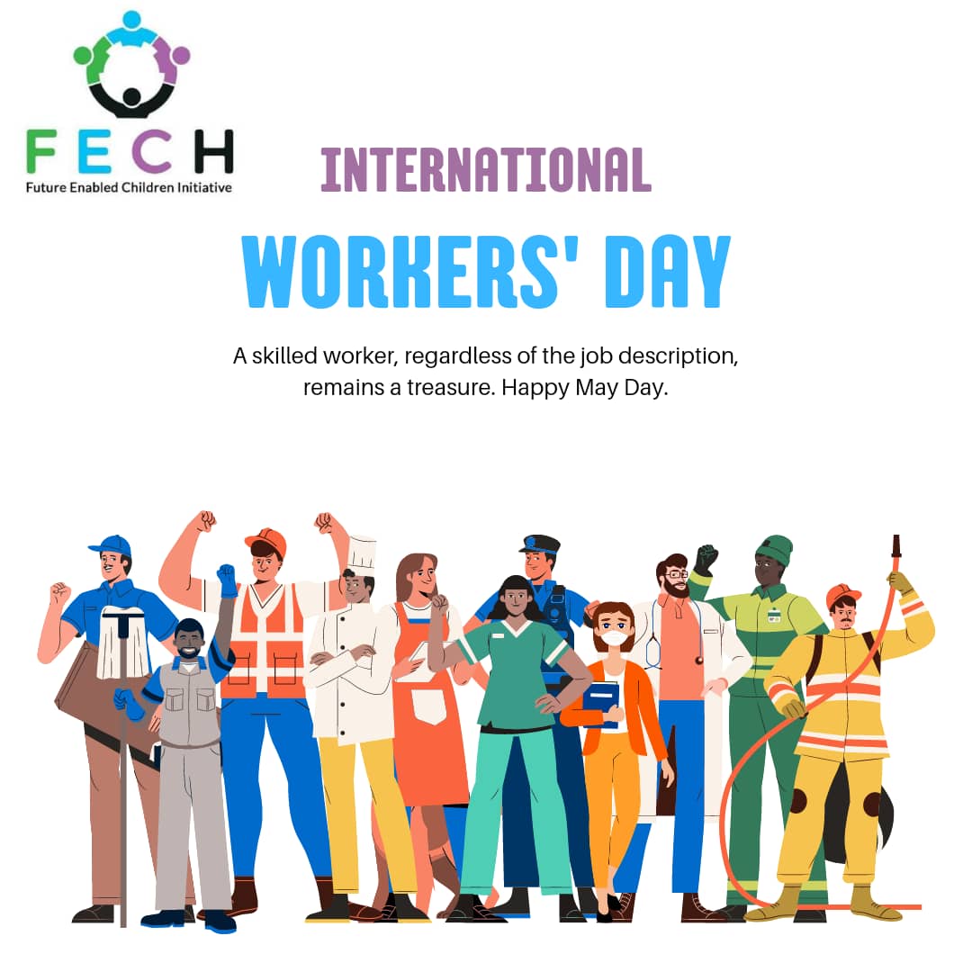 FechInitiative's tweet photo. For all the positive effort put into making an honest living, we pray we all achieve our dreams. Happy worker's day from Fech Initiative.
#workersday
#fechinitiative
#MayDay2022 https://t.co/zZ2rkn0QXq