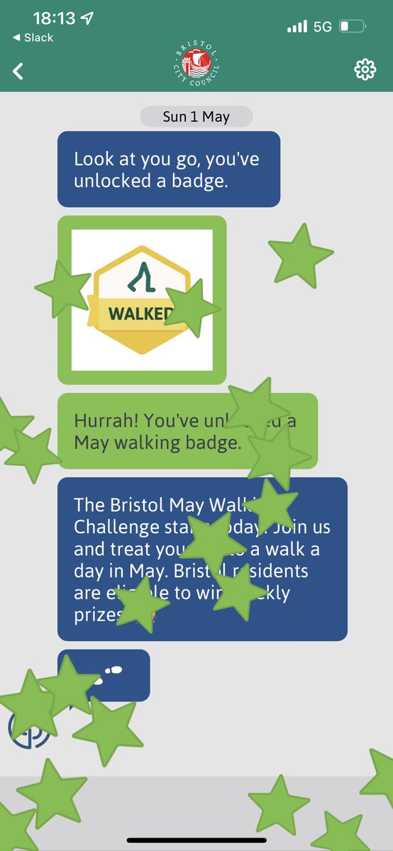 SutchFun's tweet photo. Nailing day one of the May Walking Challenge 😅 #BWF22 you can join in today too Bristol's Walking Challenge on @gojauntly https://t.co/gKWO8WmLin https://t.co/QHNhl55htF