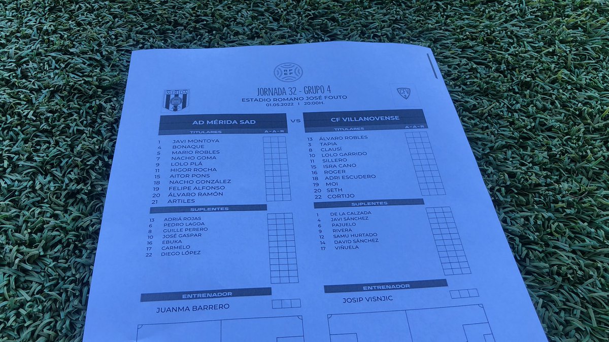 COPEMERIDA's tweet photo. 🎙 Repasamos las alineaciones del @Merida_AD - @cfvillanovense en @COPEMERIDA a las 19:45h con @NONOSAAVEDRA #Jonhy @Celia_Lafuente y @lolotirado72 https://t.co/wBWSNexeXF