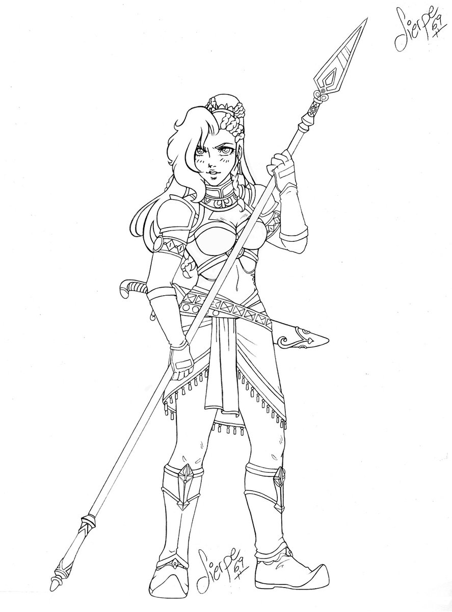 Sierpe691's tweet photo. Mi aportación (lineart a falta de color) para el próximo dibujo conjunto del grupo de artistas de Time Princess 

#thesacredbeast #timeprincess https://t.co/qFOVVumk58
