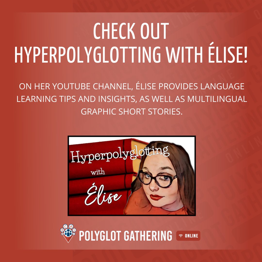 Check out our sponsor Hyperpolyglotting with Élise!
👉youtube.com/channel/UCCyTo…
On her YouTube channel, Élise provides language learning tips and insights, as well as multilingual graphic short stories.