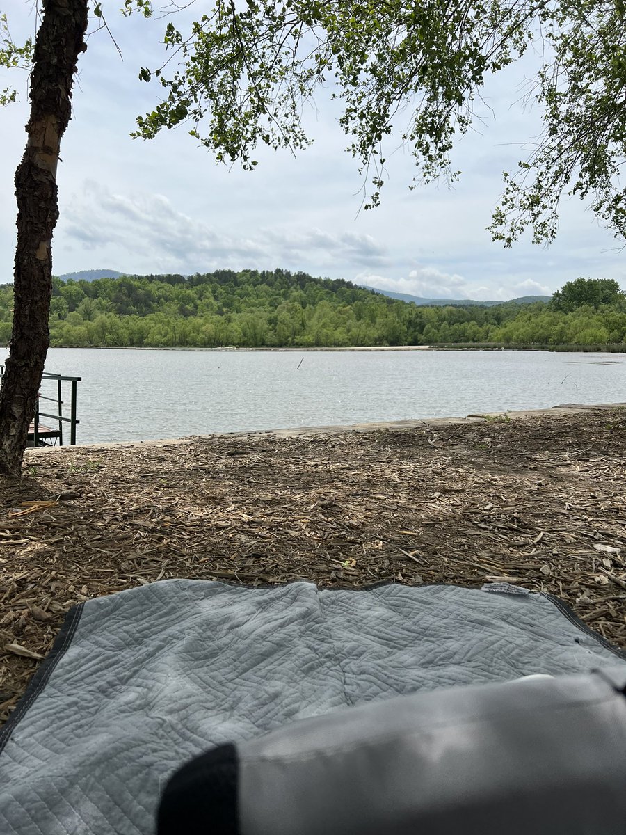 Too windy to paddle, but any day at the lake is a good day. #lakeadger