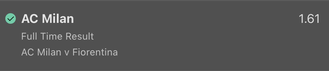 TipsRaw's tweet image. Today’s Football Winners 💰

5/7 winners today, only losers being quite high odds too👇

Double @ 1.62 ✅
Double @ 1.8 ✅
AC Milan @ 1.61 ✅
Chelsea Big Odds @ 4.0 ❌
Prem Builder @ 1.72 ✅
Big Odds Arsenal Builder @ 4.75 ✅
Longshot @ 17.0 ❌

RT + Like to support the page ❤️❗️