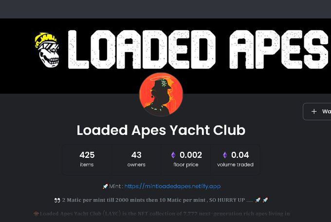 loaded_apes's tweet photo. We have contacted opensea about the delisting ,we
r waiting for their response and hoping that we get our collection listed again . Sorry for the inconvenience ! 👀

🚀Mint:https://t.co/gfhOxAcp4M

#NFT #opensea #NFTCommunity https://t.co/egoXJgT4XP