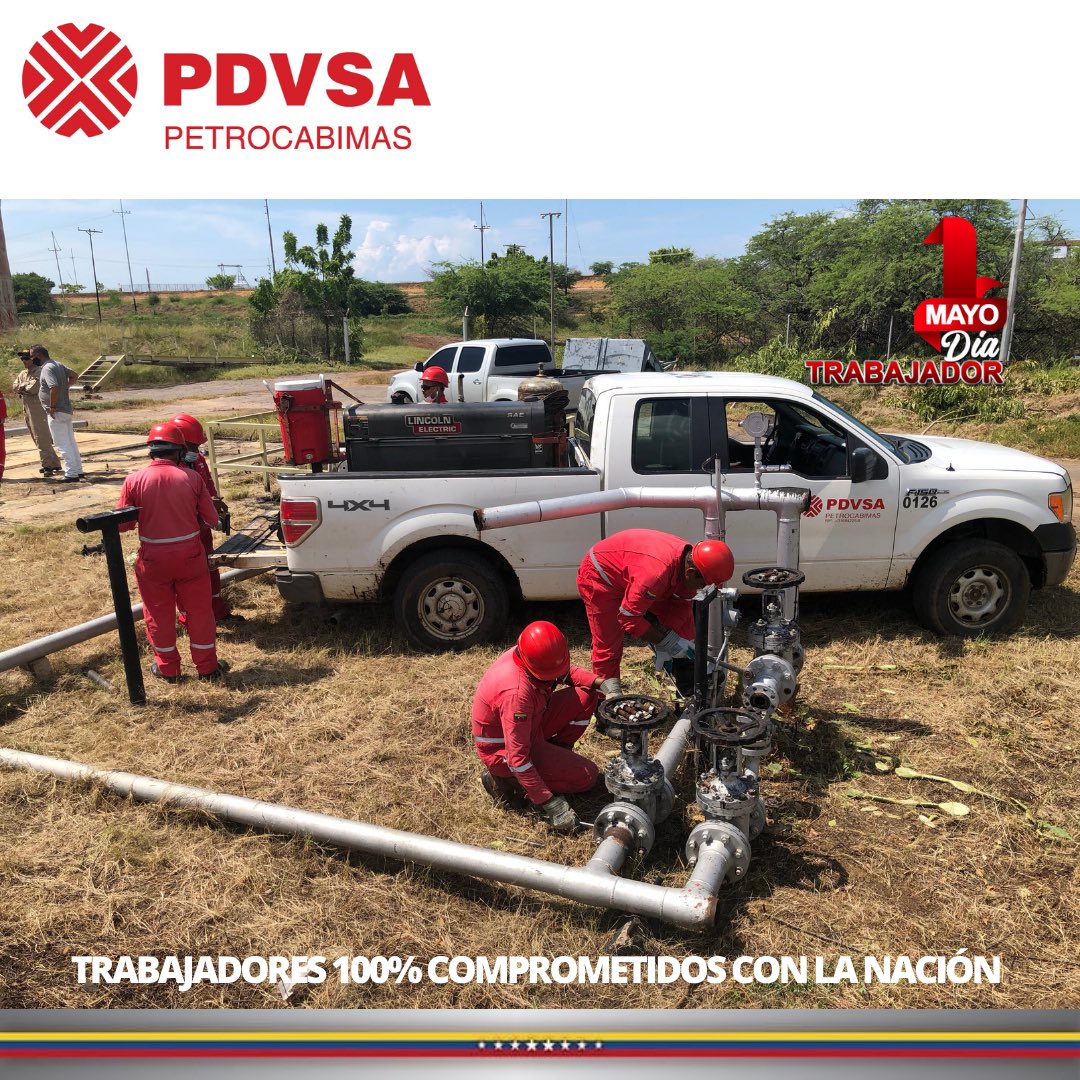 petro_unidos's tweet photo. #1Mayo PDVSA Petrocabimas reconoce la labor de los trabajadores que mantienen firme las operaciones para garantizar la producción de crudo #MaduroEsClaseObrera https://t.co/V3IDOVlaz1