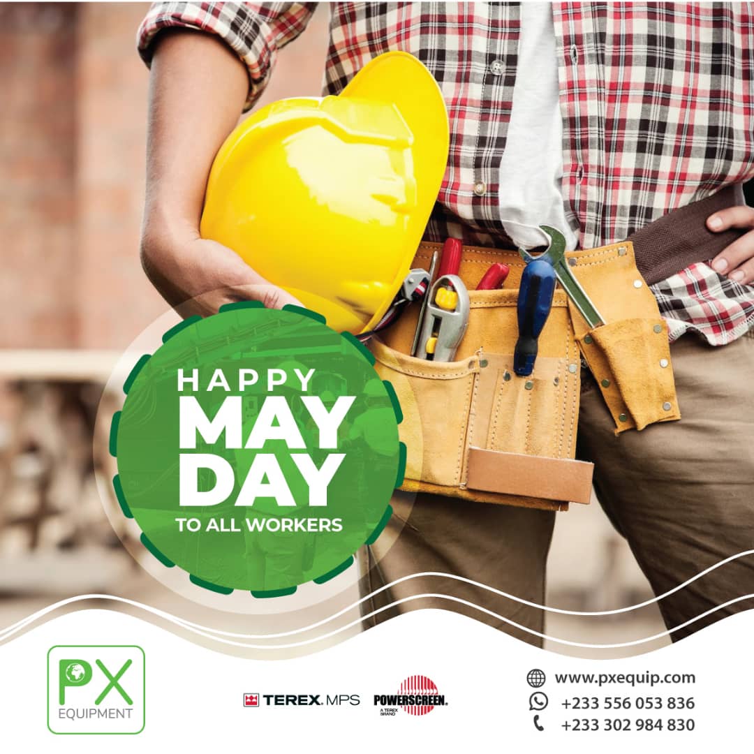 Wishing you a wonderful Labor Day. Happy May day to you all😊

Contact us: +233 302984830 Whatsapp: +233556053836
#laborday2022 #labordayweekend #powerscreen #spareparts #crushing #aggregate #mining #pxequip #terex