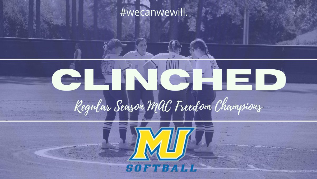 With yesterday’s sweep of FDU, the cougars clinch a spot in the MAC Freedom Tournament as the #1 seed #rollcougs