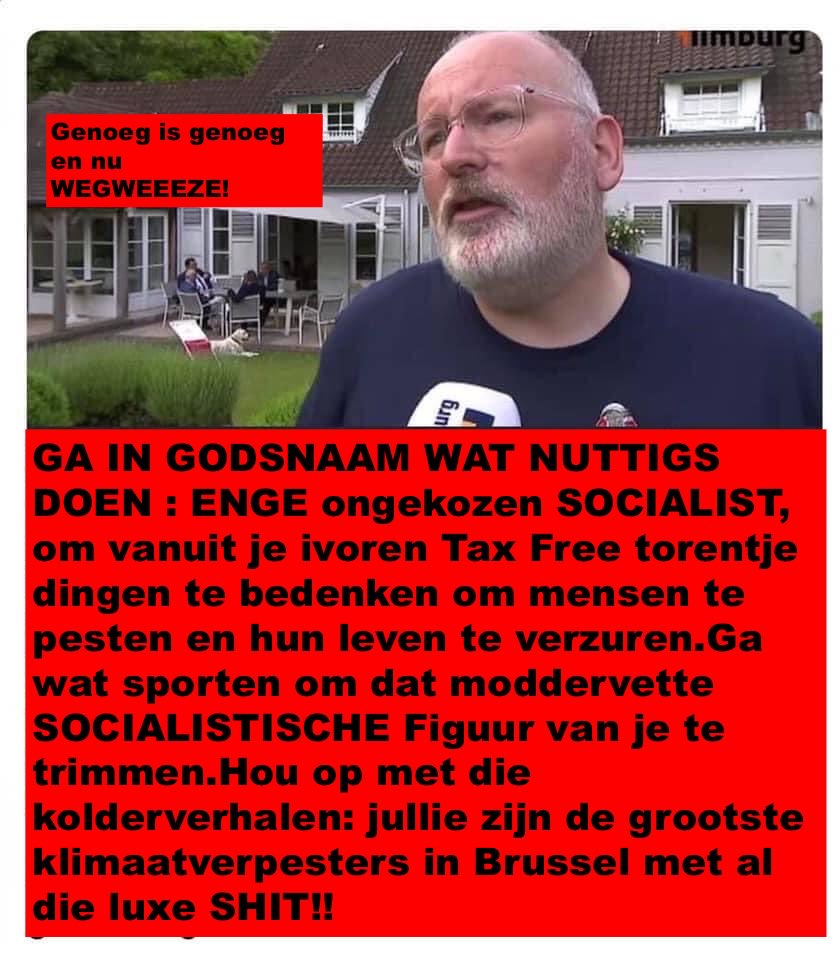 BarryRight2's tweet photo. Laatste waarschuwing voor #beroepsprofiteur en notoire #laaielichter Europa heeft genoeg van „uw soort mensen“  jarenlang mensen #bang gemaakt onderdrukt en miljarden verslonden! #nexit #ongekozen #klimahysterisch #WEFboy https://t.co/JVeqcov0cx