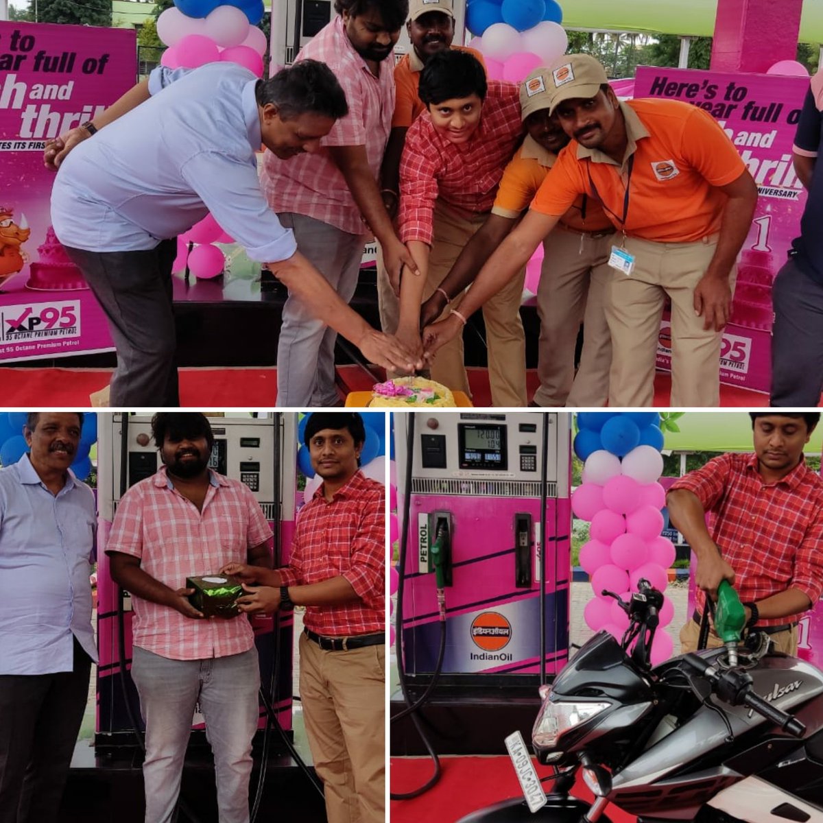 1st Anniversary of #XP95 was celebrated at COCO Bandipalya, Mysore with full Josh and Thrill. Cake cutting and customer felicitation was done.
#XP95Anniversary 
<a href="/karnataka_ioc/">IOCL Karnataka</a> 
<a href="/tpalanikumarioc/">T Palanikumar</a>