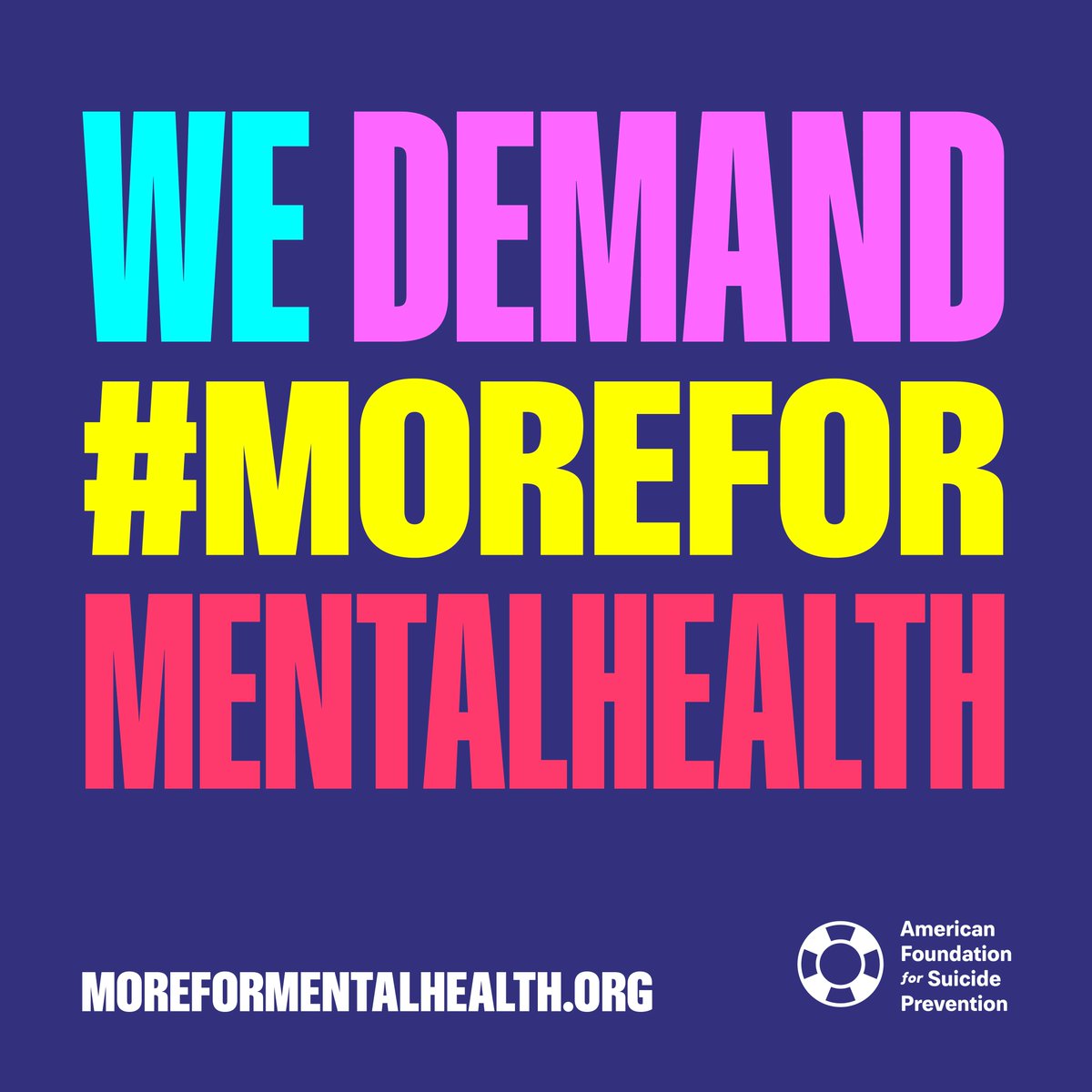Mental Health America (@mentalhealtham) on Twitter photo MHA is proud to add its voice to <a href="/afspnational/">American Foundation for Suicide Prevention</a>’s letter demanding #MoreForMentalHealth, published today in the Sunday edition of <a href="/nytimes/">The New York Times</a>.
Learn more and make your voice heard this #MentalHealthMonth:
moreformentalhealth.org MHA is proud to add its voice to <a href="/afspnational/">American Foundation for Suicide Prevention</a>’s letter demanding #MoreForMentalHealth, published today in the Sunday edition of <a href="/nytimes/">The New York Times</a>.
Learn more and make your voice heard this #MentalHealthMonth:
moreformentalhealth.org