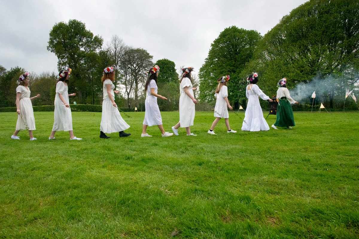 cultureworksie's tweet photo. A magical night on the eve of Bealtaine at Turlough Park, as we celebrated the changing seasons, the coming of summer and the FOLKLIFE collection at the 
@NMIreland - Country Life. 

#MayoFaoinSpéir 
@artscouncil_ie @MayoArtsOffice @NMIreland @LinenhallMayo
 
📷@AlisonLaredo https://t.co/wIe4KcVhhN