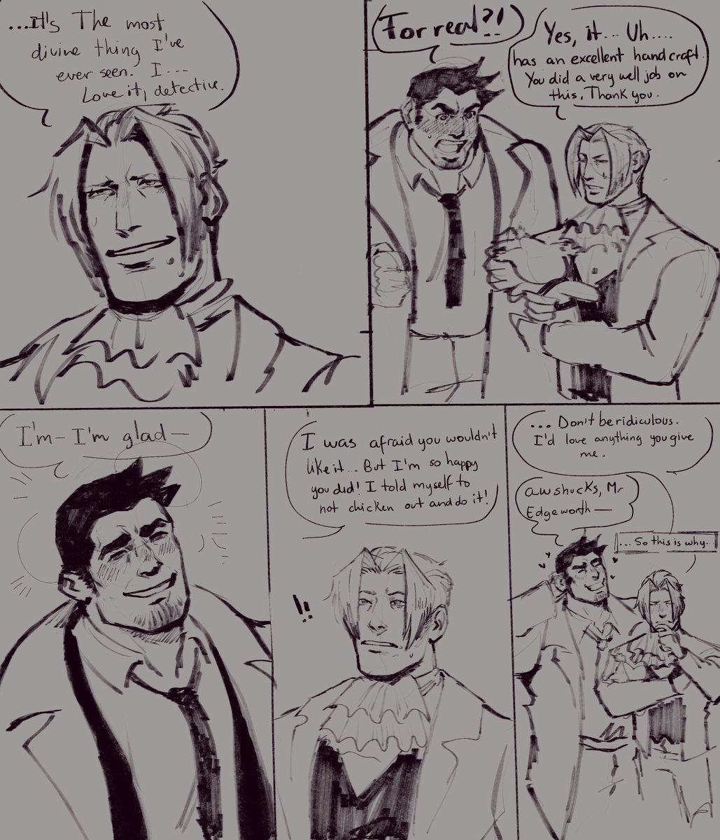 I'm on a RUN y'all better take it while you can 🫶
Now that thing sits on Edgeworth's desk for everyone too see #gumworth #aceattorney #fanart It has a part two that I'll do someday