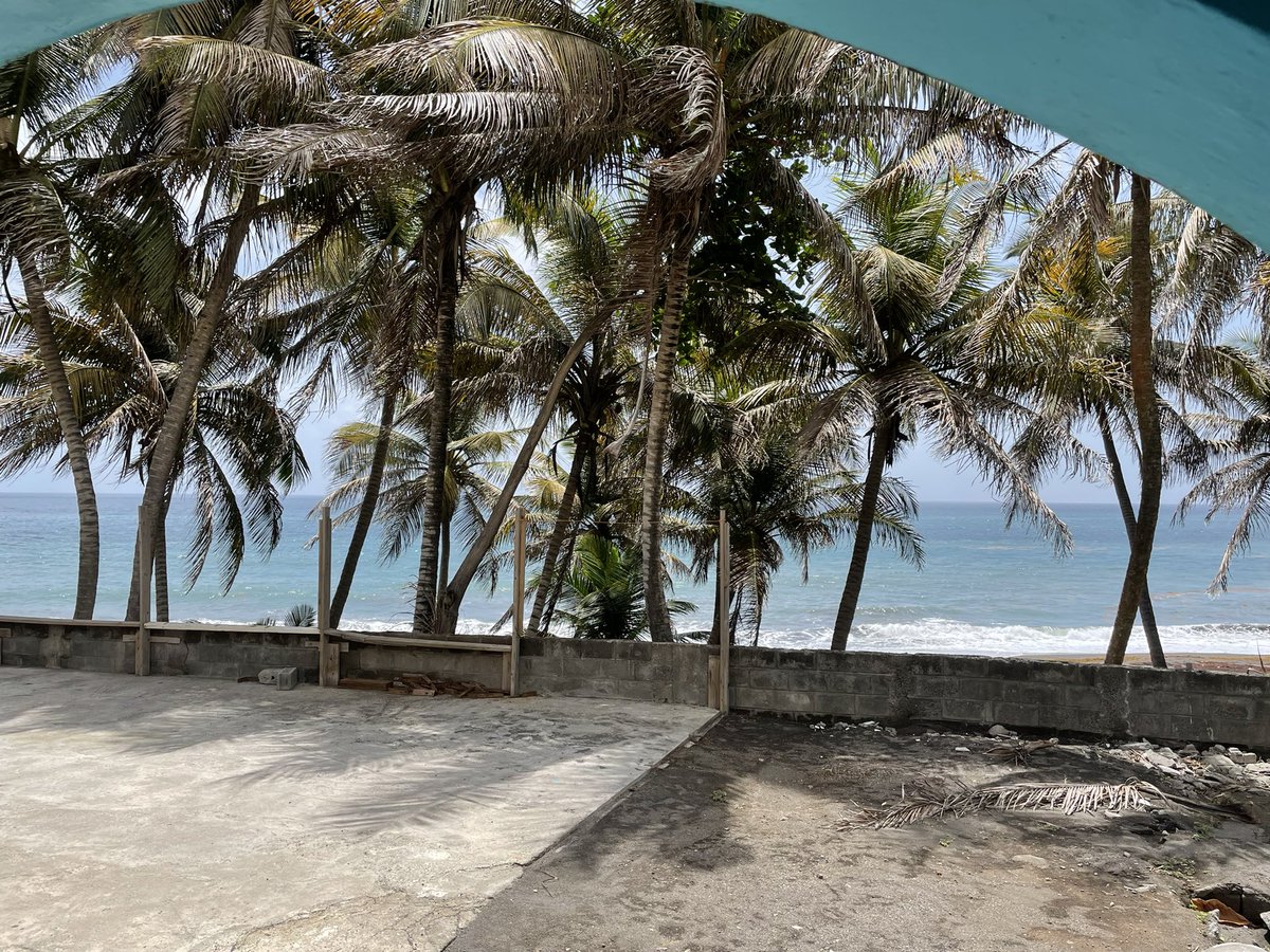 A privilege to celebrate the Eucharist at Holy Name in Sandy Bay, St Vincent today. A church we have a long association with at All Saints Luton.  And not a bad view from the church door!