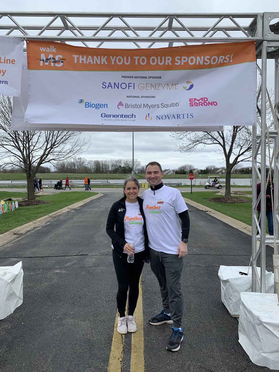 JackVrett's tweet photo. Rose Marie and I had a great time this morning supporting the @mssociety in Palatine's Walk MS!  So much love and compassion all around.  Thank you to Harper College and all of the generous sponsors!  #mswalk2022 https://t.co/2WrvVd0AK6