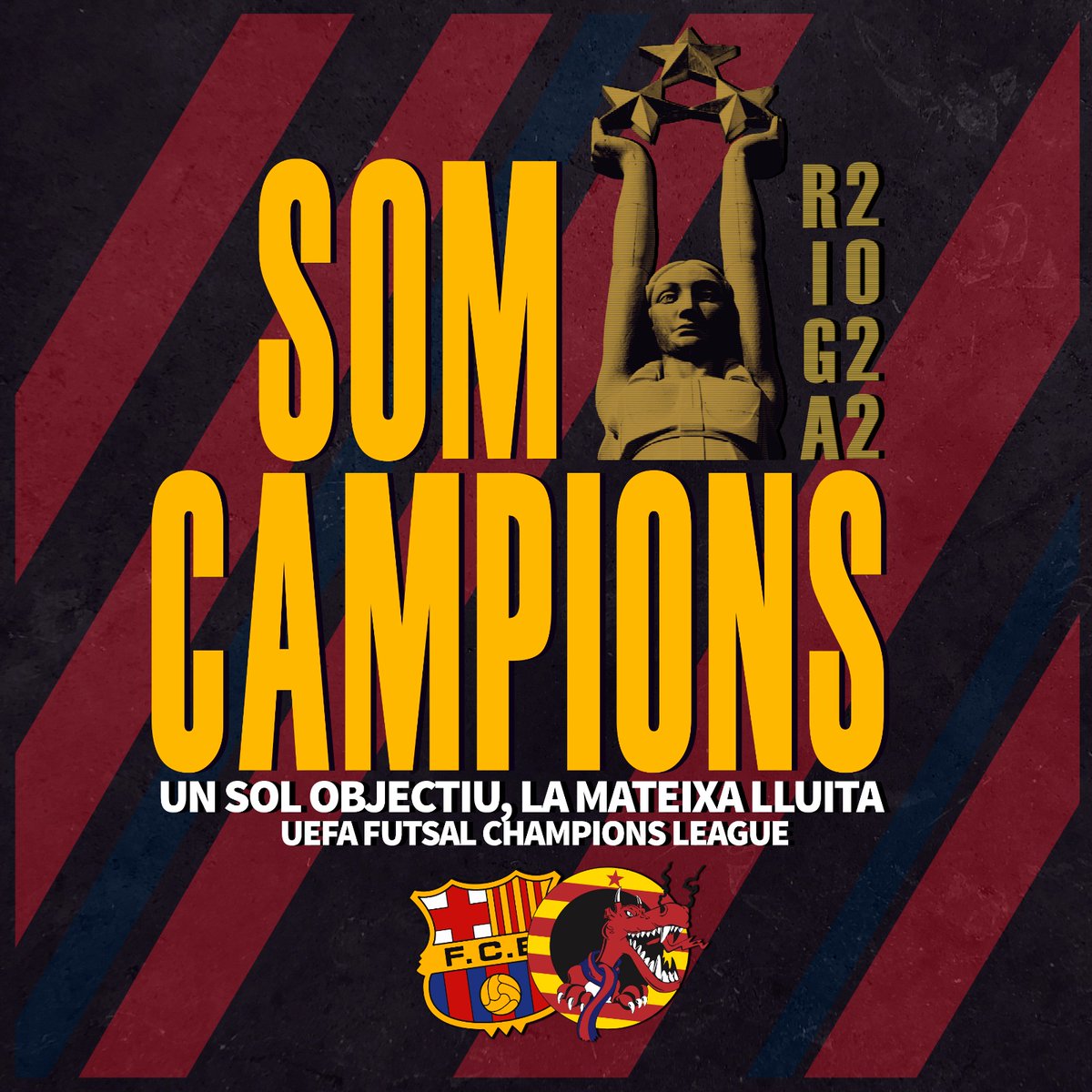 Gràcies <a href="/FCBfutbolsala/">Barça Futbol Sala</a> ! 💛