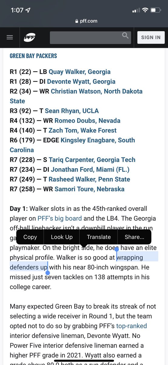 donutshopguy's tweet photo. @PFF_College Lol y'all still wildin 

Like...what? https://t.co/a8nSuQwpLI