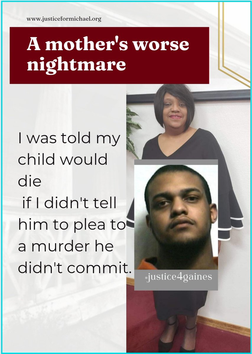 No Mother should be pushed into making her child taking the wrong plea. #justice4gaines #endlwop #Money #Oklahoma <a href="/Fanaticfor13th/">Marsha King</a> <a href="/abbybroyles/">Abby Broyles</a> <a href="/joy4ok/">Joy Hofmeister</a> @OKCivicOrg <a href="/PrisonPostHost/">Richard Mireles</a> @AdmLuck <a href="/jdunnington/">Jason Dunnington</a> <a href="/GovStitt/">Governor Kevin Stitt</a> <a href="/kmcdugle/">Kevin McDugle</a> @FreeRudyMedrano @Gaines_tam <a href="/Andy/">Andy Cohen</a> <a href="/BMHCaucus/">Black Maternal Health Caucus</a>