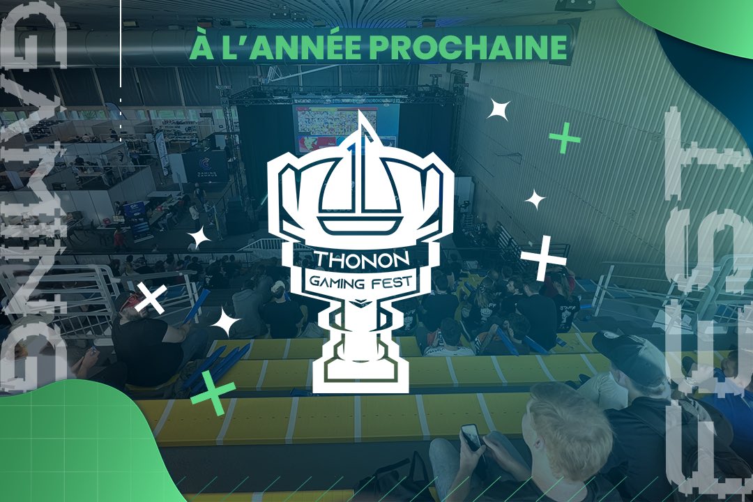 ThononGameFest's tweet photo. Le #TGF est terminé 😁

Merci pour votre présence à tous durant ce week-end de folie 🔥
Cette première édition est une réussite et comme l’a dit Christophe ARMINJON maire de Thonon-les-Bains :
 🥳🥳 À L’ANNÉE PROCHAINE 🥳🥳 https://t.co/RIxwULSsTG