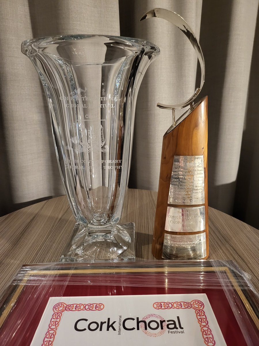 CuoreChoir's tweet photo. Delighted to have won @corkchoralfest @CMCIreland prize again, for our performance of Colin Mawby's 'Alleluia, Christus Resurrexit' in Fleischmann International Trophy Competition.
Congratulations to Vaskivuori Upper Secondary Chamber Choir for 1st place, with an amazing 92.08! https://t.co/uBm0V0u2kT