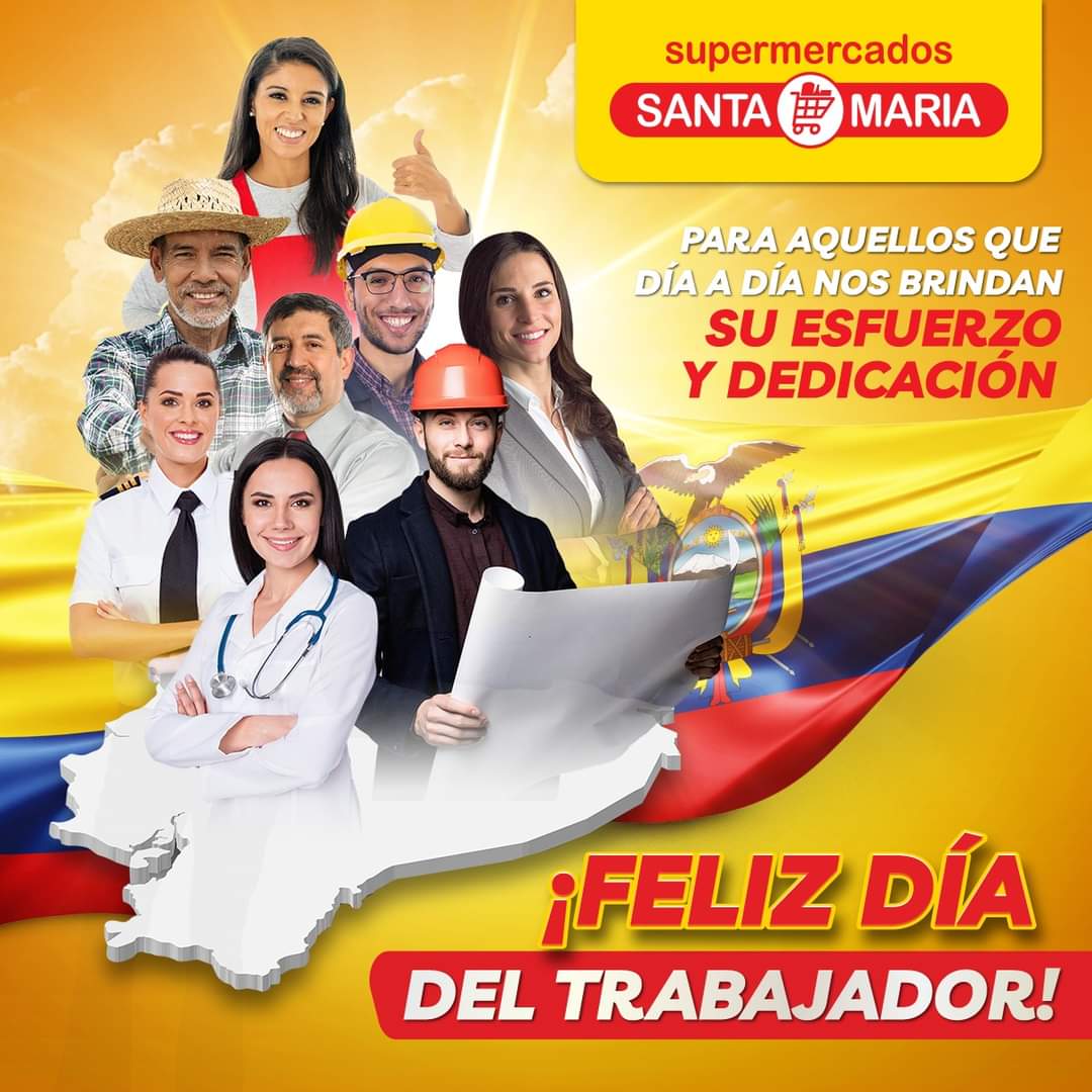 MegaSantaMaria's tweet image. 🙂 Enorgullécete del trabajo que realizas a diario y celebra todos los éxitos alcanzados con esfuerzo y dedicación.🤓

¡FELIZ DÍA DEL TRABAJO!🎉

_______________
#SantaMaría #SíQueRinde #SupermercadosSantaMaría #ahorro #AhorraSiempre #DíaDelTrabajo #DíaDelTrabajador
