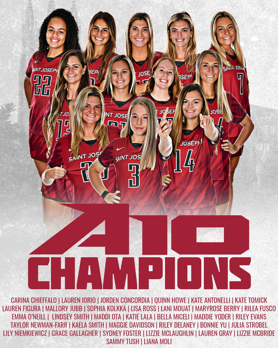 THE HAWKS ARE ATLANTIC 10 CHAMPIONS FOR THE FIRST TIME IN PROGRAM HISTORY! 👏👏👏