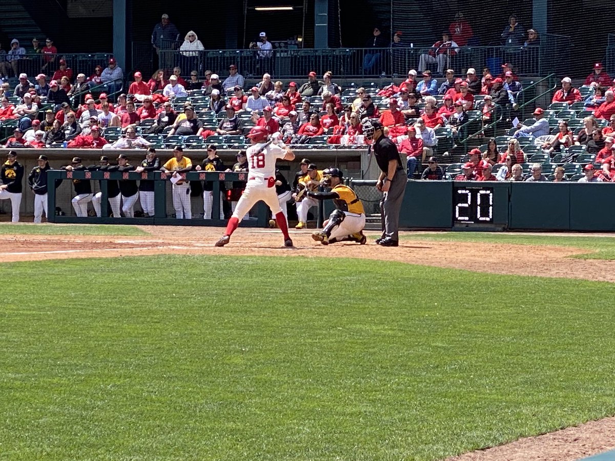 jmstune's tweet photo. Right before Garrett hit his third dinger in three at bats!!! #GBR #beatiowa https://t.co/IYBiUcW3PN