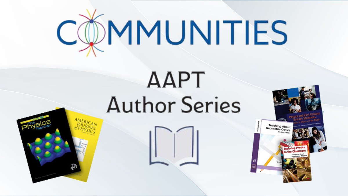 AAPTHQ's tweet photo. AAPT Members! Join the next Author Series on May 17 at 7pm ET. Meet authors Martín Monteiro &amp; Arturo Marti, and join in on the discussion about "Using Smartphones in Physics Labs". Visit ➡ https://t.co/m2oHy3ylex to add this event to your calendar. #aaptauthorseries #Physicslabs https://t.co/7gDknmMYqN