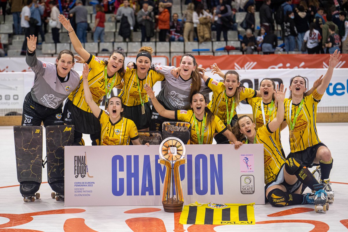 hcpalau's tweet photo. 🏆 𝘽𝘼𝘾𝙆 𝙏𝙊 𝘽𝘼𝘾𝙆 𝘾𝙃𝘼𝙈𝙋𝙄𝙊𝙉𝙎 🇪🇺

😍 La Copa d'Europa torna a Palau per segona vegada consecutiva! 

🦁 Som-hi lleones! 

📸 @HockeyVali

#ForçaPalau #OKEuroF https://t.co/M5JYCJfwQt
