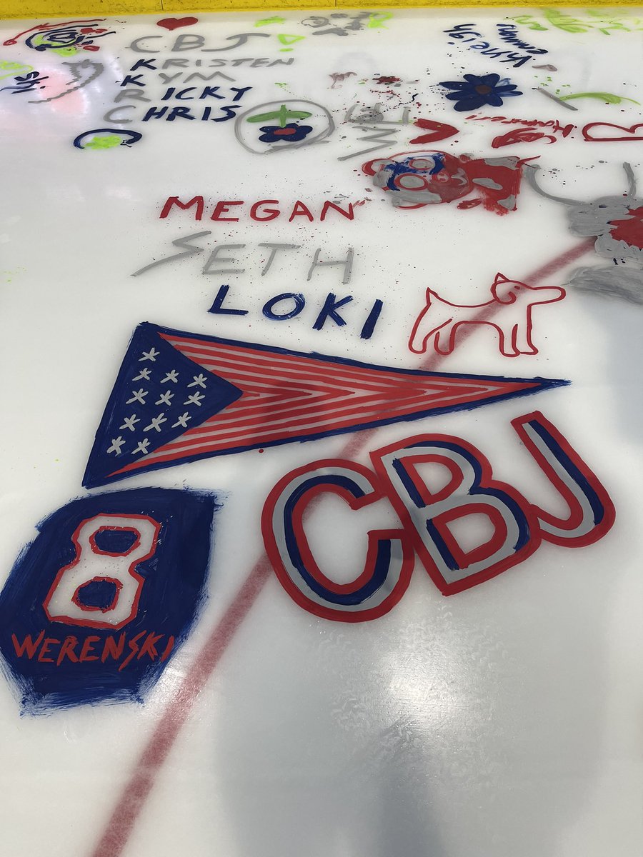 CoachSethPurk's tweet photo. “Paint the Ice”
 #CBJSTH https://t.co/Bhk9pjBfhb