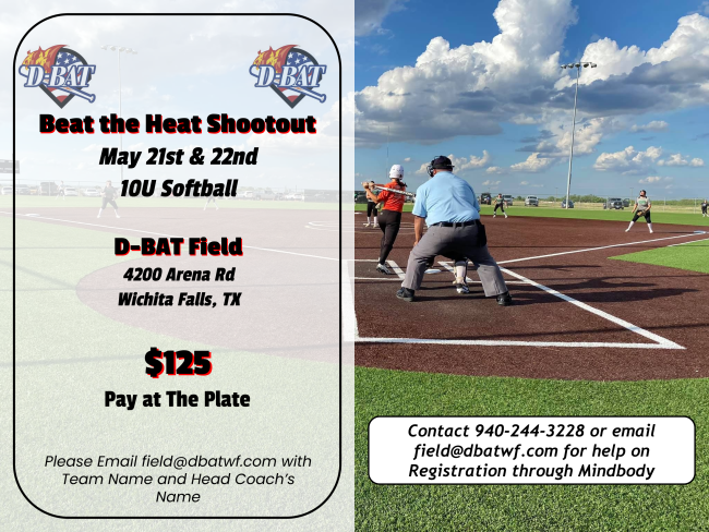 DBatWF's tweet photo. Beat the Heat Shootout!
May 21st &amp; 22nd
https://t.co/sK94VrM6on https://t.co/TKM2JtK7jX